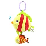 Liebeye ベビー漫画ぬいぐるみ 海洋生物の人形 かわいいファッションベイビー漫画のぬいぐるみ海洋生物の人形パズルの漫画の引っ張りベル海洋動物のおもちゃ フエダイ