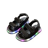 MAXYOYO 子供サンダル ベビーシューズ LED靴 LEDサンダル ビーチサンダル 可愛 素敵 おしゃれ 発光 耐磨 履き心地良い 軽量 滑り止め 通気 kids アウトドア マジックテープ