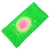 きものShop衿子 合繊絞り子ども用兵児帯 No.818 黄緑色 鶸色 ピンク 3m 日本製