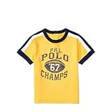 ポロラルフローレン グラフィック リンガー 半袖Tシャツ イエロー (男の子12～24か月用) 24M [並行輸入品]