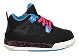 JordanレトロIV ( TD )幼児用ベビーシューズブラック/ Fireberry /ダイナミックブルー カラー: ブラック