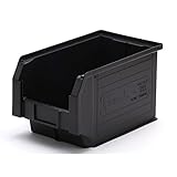 fami プラスチックコンテナ [ ブラック / M ] スタッキングボックス