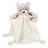 Carter's Ivory & Taupe Plush Teddy Cuddle Blanket with Rattle & Pacifier Holder [並行輸入品]