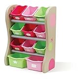 楽しい時間部屋オーガナイザーピンクKid家具おもちゃストレージボックスビンシェルフper