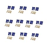 TOOGOO 10ペアのEC5デバイスコネクタープラグ　RCカープレーンヘリコプターの為　コネクタ