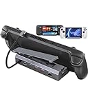 M.2 スチームデッキドック、スチームデッキスタンド(6イン1)、HDMI 2.0 4K@60Hz、ギガビットイーサネット1000Mbps、10Gbps USBA 3.2、100W USB C PD充電、USB 2.0、Valave Steam Deck/ROG合金用10Gbpsドッキングステーション