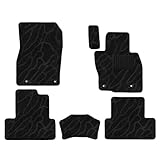 Aviles マツダ 新型 CX-60 CX60 KH系 フロアマット【16色から選択】(04：ウェーブ × ブラック)