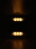 新型ソーラー2×3LED（6LED）黄色『点滅タイプ』道路鋲、路肩鋲、階段ランプ【 省エネ 】【 耐久性 】アルミ合金