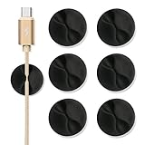 Cable Clips - ONME 6 Pcs Multipurpose Cable Clips, Cord Management System, Desktop Cable Organizer, 