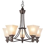 Transグローブ5ライトシャンデリアアンティークブロンズ70235 70235 1