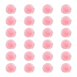 Saim生地ウェディングパーティー装飾人工花ヘッドDIYクラフト 24pcs ピンク XZY2017053101