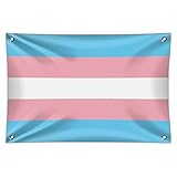Transgender Trans Pride Flagオリジナルブルーピンクホワイトホームビジネスオフィスサイン - ビニールバナー - 22"x 33"（56cm x 84cm）