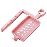 AOLVO蛇口Drainストレージラック、柔軟なオーガナイザーStrainer Basket with 2.3 – 2.5 CM直径調整可能ストラップforキッチン ピンク 7025779868319