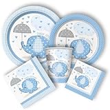 Boy Umbrellaphants Complete Party Pack by Shower My Baby