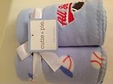 All Star Fleece Baby Blanket - Blue by Cutie Pie Baby