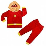 (バンダイ)BANDAI アンパンマン ルームウェア 上下セット フリース レッド 90