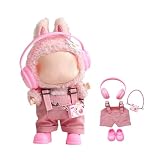 aninako 17cm用 着せ替え服 可愛い ぬいぐるみ服 ぬい服 17cm ぬいぐるみ着せ替え 人形の服 DIY アクセサリー ドール服 ぬいぐるみ 1世代 2世代 3世代 (ピンク)