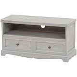 テレビ台/テレビボード 【幅80cm：24型～37型対応】 木製 引き出し収納付き シャビーシック ブルー(青) 【完成品】 【代引不可】 特配【TS1869】 top1-ds-1314991-ah [簡素パッケージ品]