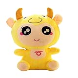 子供の友達黄色のための素敵なゾディアック枕の高品質Tauru人形パーフェクトなギフト
