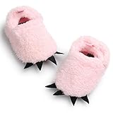 Abusun 歩行練習靴 ベビーシューズ 幼児靴 赤ちゃん靴 滑り止め 柔らかい 0-1歳の子供 (ピンク)