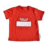 DRIBBLE T-SHIRTS ドリブル Tシャツ [ HELLO MY NAME IS/RED/90cm ] ベビー服 半袖Tシャツ