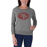 NFL Women 's ' 47ブランドGlimmerクルーネックプルオーバー M グレイ