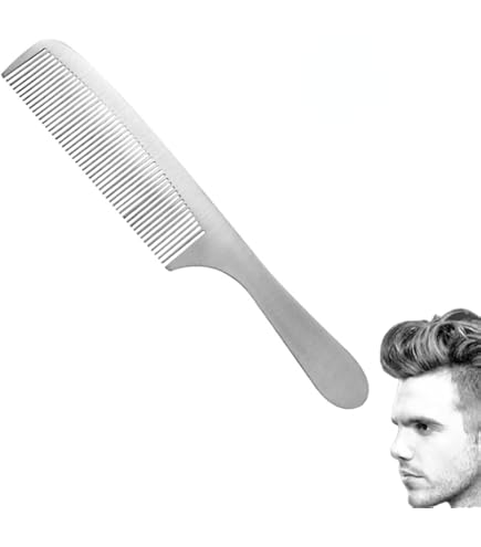 Amazon | ステンレス コーム くし メンズ 櫛 金属 ヘアコーム 静電気