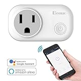 Benuo スマートコンセント WiFi電源コンセント スマートプラグ 省エネ 消費電力計測 音声コントロール コンパクト APPコントロール機能 どこでもコントロール 2.4GMhz 自宅の電源をス