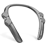 ネックスピーカー ポータブル 首掛け 肩掛け ウェアラブル Bluetooth5.0/CVC8.0ノイズキャンセリング/IPX4防水/Qua