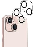 iPhone 13/iphone 13 mini 用 カメラ レンズ 保護カバー 黒縁取り 露出オーバー防止 硬度9H 全体保護 液晶強化ガラス レンズ 高透過率 飛散防止 極薄 【2枚入り】