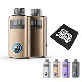 【15ml二層構造】Aspire Avata アスパイア アバタ／アバター | 二重構造で漏れない＆フレッシュ！ | 3段階出力 | アルミ合金ボディ | 1100mAh | FlavorKitchenオリジナルミニポーチ付 | VAPE ベイプ 電子タバコ スターターセット (Brown)