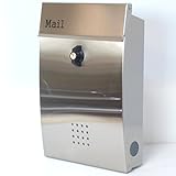 郵便ポスト郵便受け メールボックス壁掛けシルバーステンレス色プレミアムステンレスポストpm131