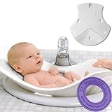 PujBaby PUJBATH Puj Tub White with Bath Thermometer by Puj [並行輸入品]