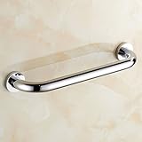 Hiendure ブラス真鍮バスタブ手すりお風呂手すり つかまり棒, クロム, 400mm