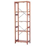 アイリスオーヤマ ラック 木製 ウッディラック 幅58.5×奥行35×高さ179cm ブラウン WOR-5318