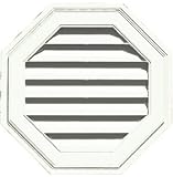 BUILDERS EDGE 1.20E+11 22" Octagon Gable Vent, White [並行輸入品]