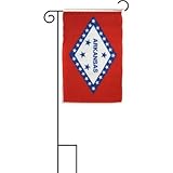 12X18 12X18 State Of Arkansas Sleeved Garden Stand Flag [並行輸入品]