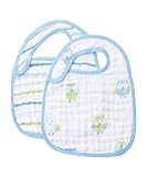Angel Dear Muslin Bibs, Blue Owl by Angel Dear