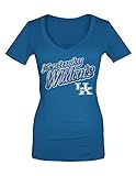 NCAAケンタッキーWildcatsコットンVネックTシャツ、Large、速度ブルー