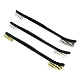 Fityle 3点セット　ワイヤーブラシ　ナイロン　真鍮　ステンレス　ダブルヘッド　お買い得　