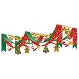 スペシャルクリスマスデラックスペナント 1枚 幅44×高さ40×長さ160cm 冬の装飾 イベント クリスマス 天井 吊り下げ 飾り 店舗・自宅兼用 ディスプレイ