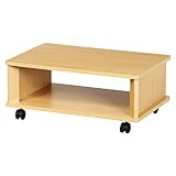 シンプルテレビボード (ナチュラル) 【キャスター付き/約幅60×奥行39.5×高さ25cm】