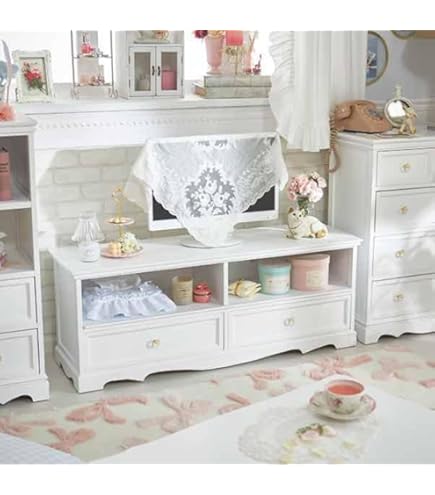 Amazon｜ロマンティックプリンセス テレビ台小/Blanc(ブラン) テレビ台