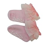 JSファッション キッズソックス グラデーション 滑り止め付き 13-15cm 3-5才用 ピンク×ピンク [並行輸入品]