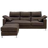 大川家具 関家具 カウチソファ 202cm幅 ダークブラウン 106837