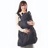 KIDSMIO(キッズミオ) 抱っこひも ベビーケープ ダウンケープ 冬 あったか FREE 杢 ブラック