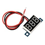 SODIAL(R) ミニデジタル電圧計LED電圧表示パネルメーター3.3-30Vブルー