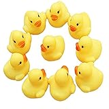 angelastore ( 10個) Rubber Duck Ducky Duckie赤ちゃんシャワー誕生日Favorsおもちゃギフト