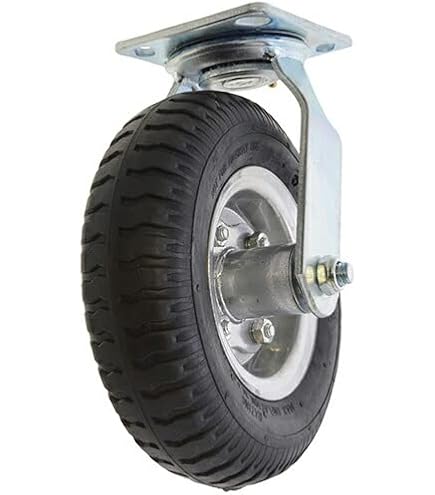 ノーパンクタイヤキャスター（260mm）固定✕2と自在✕2の ４個セット Amazon.co.jp: ノーパンクキャスター固定 車輪径 260mm 10インチ ［1個