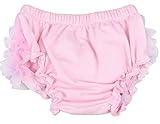 EOZY ベビーお出かけ用 ベビーパンツ トレーニングパンツ レースパンツ 柔らかい 女児下着 ソフトな肌着 インナーもアウトもでき 出産祝い 撮影 ピンク Lサイズ